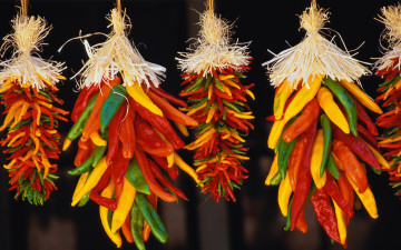 Картинка еда перец острый красный жёлтый