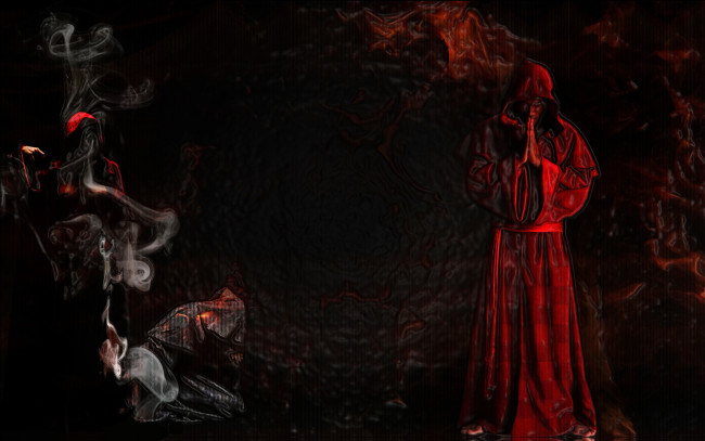 Обои картинки фото 3д, графика, religion, религия, монах