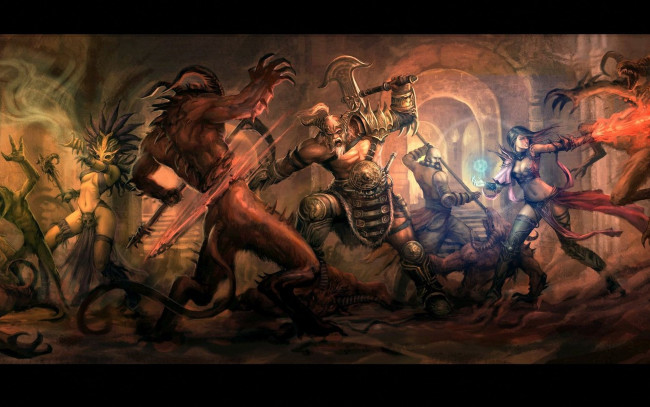 Обои картинки фото battle, видео, игры, diablo, iii