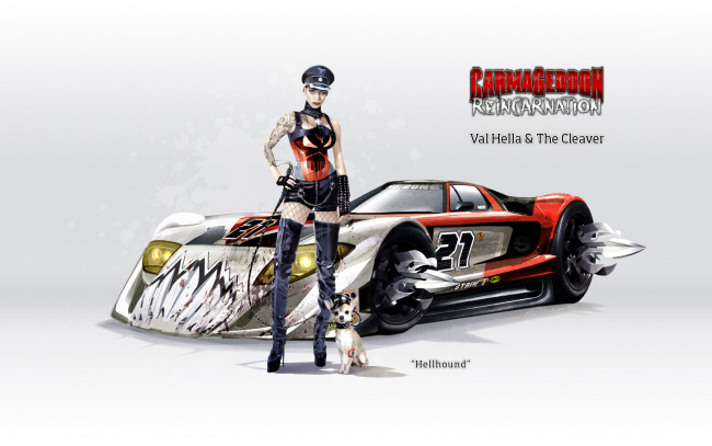Обои картинки фото val, hella, light, видео, игры, carmageddon, reincarnation