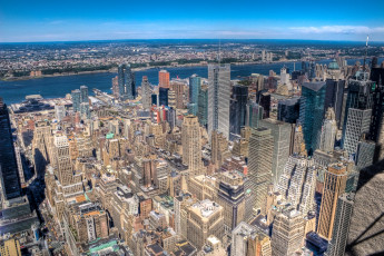 Картинка города нью йорк сша панорама небоскребы