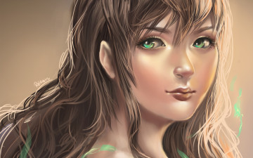 Картинка рисованные люди взгляд волосы