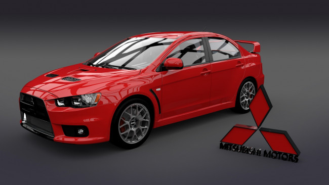 Обои картинки фото автомобили, 3д, mitsubishi