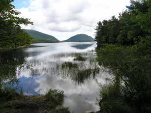 Картинка аcadia national park сша природа реки озера деревья горы река парк