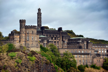 Картинка calton hill edinburgh scotland города эдинбург шотландия дворец