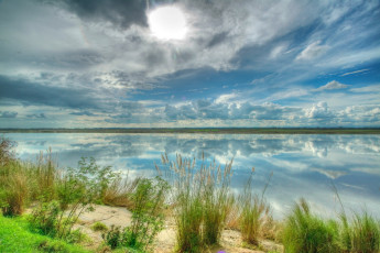 Картинка природа побережье филиппины море трава песок