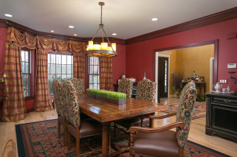 Картинка интерьер столовая стулья стол