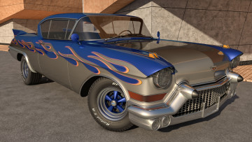 Картинка автомобили 3д 1957 cadillac biarritz eldorado