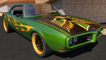 Картинка автомобили 3д 400 firebird pontiac 1968