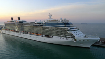 Картинка celebrity solstice корабли лайнеры океан круизный лайнер