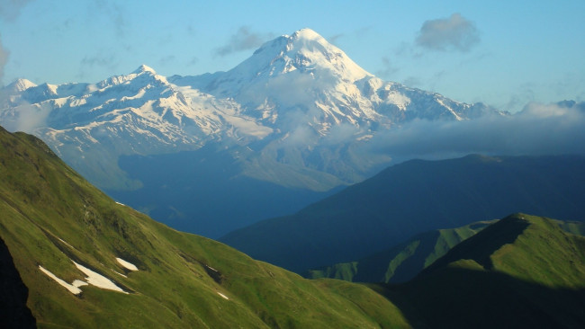 Обои картинки фото природа, горы, снег, вершина