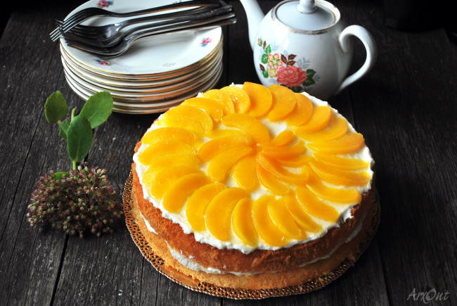 Обои картинки фото еда, торт, только, манго