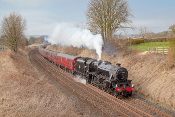Картинка техника паровозы паровоз дорога железная