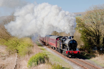 Картинка техника паровозы паровоз дорога железная