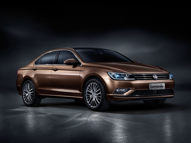 Обои картинки фото автомобили, volkswagen, 2014г, lamando