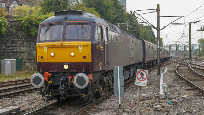 Обои картинки фото техника, поезда, локомотив, дорога, железная, состав