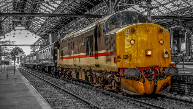 Обои картинки фото техника, поезда, железная, состав, локомотив, дорога