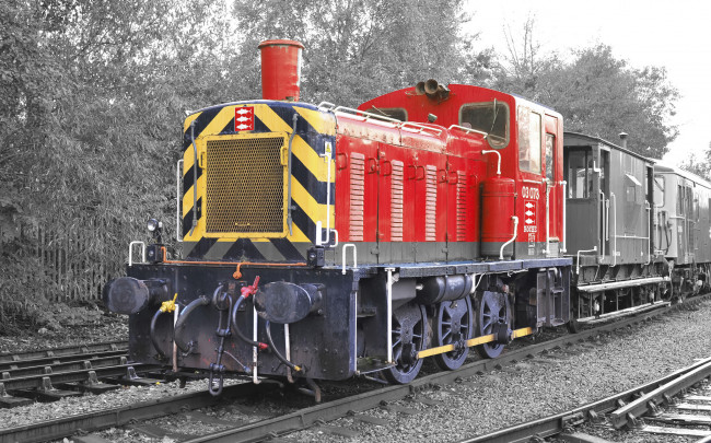 Обои картинки фото техника, поезда, паровоз, дорога, железная