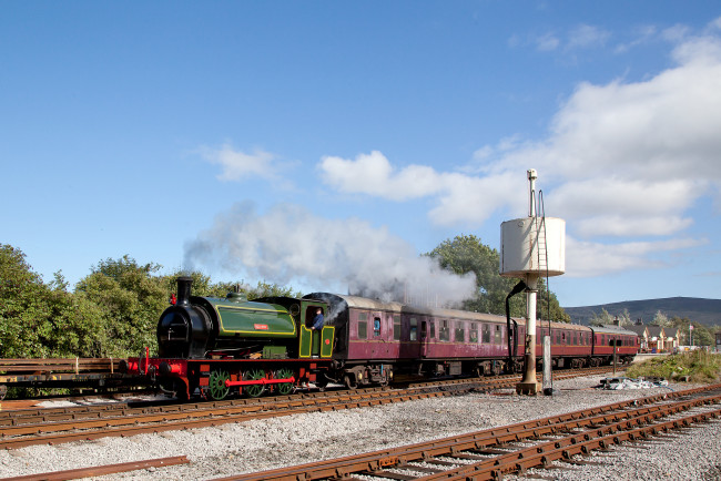 Обои картинки фото техника, паровозы, паровоз, дорога, железная