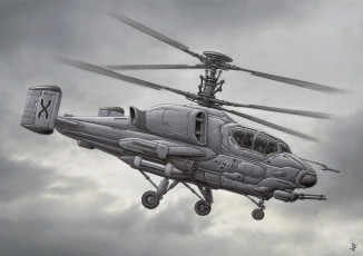 Картинка рисованное авиация полет вертолет