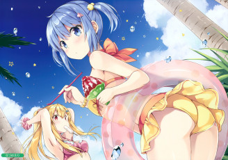 Картинка аниме unknown +другое лето девушки арт natsume eri