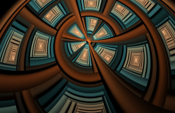 Картинка 3д+графика фракталы+ fractal цвета фон узор