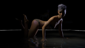 Картинка 3д+графика люди+ people фон взгляд девушка