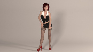 Картинка 3д+графика люди+ people взгляд девушка фон