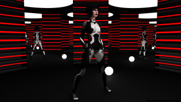 Картинка 3д+графика люди+ people взгляд девушка фон