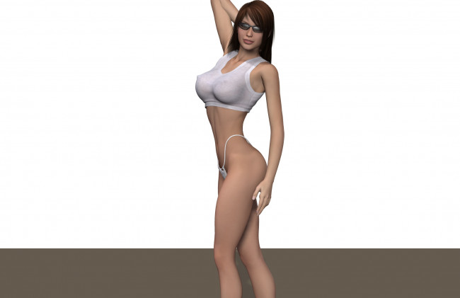 Обои картинки фото 3д графика, люди , people, фон, взгляд, девушка