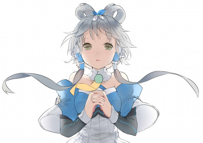 Обои картинки фото аниме, vocaloid, фон, взгляд, девушка