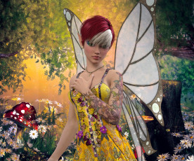 Картинка 3д+графика эльфы+ elves эльфийка взгляд фон