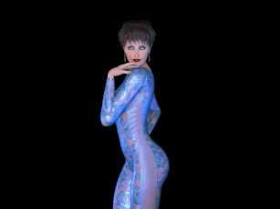 Картинка 3д+графика люди+ people взгляд девушка фон