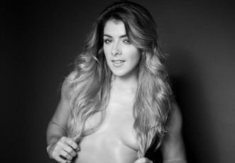 Картинка девушки -unsort+ Черно-белые+обои взгляд лицо