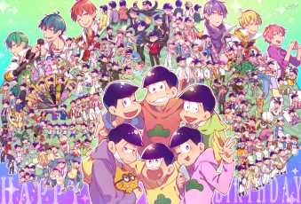 Картинка аниме osomatsu-san парни