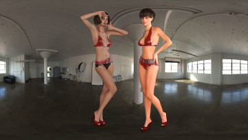 Картинка 3д+графика люди+ people фон взгляд девушки