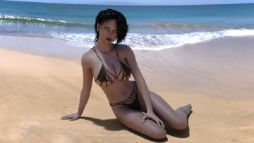 Картинка 3д+графика люди+ people фон взгляд девушка