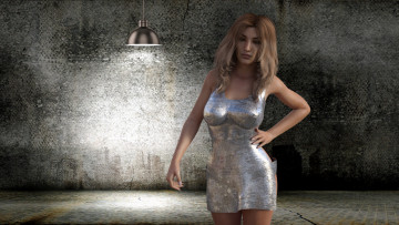 Картинка 3д+графика люди+ people взгляд девушка фон