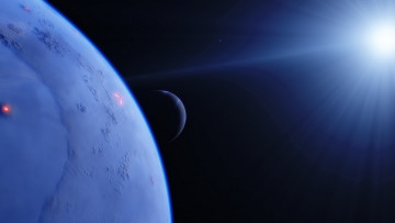 Картинка космос арт галактика вселенная планеты