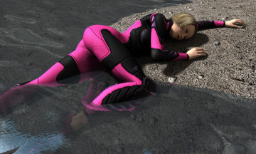 Картинка fatal+diving 3д+графика фантазия+ fantasy девушка фон взгляд