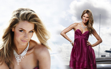 Картинка девушки jennifer+hawkins дженнифер хокинс платье блондинка улыбка ожерелье