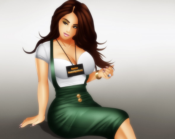 Обои картинки фото векторная графика, девушки , girls, взгляд, девушка, фон