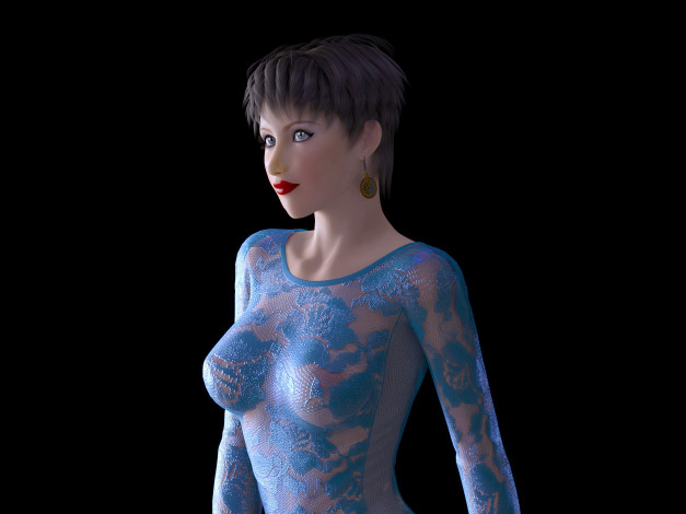 Обои картинки фото 3д графика, люди , people, взгляд, девушка, фон