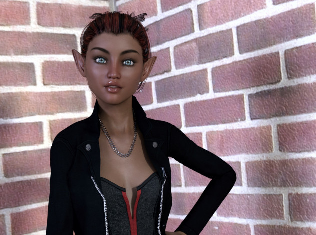 Обои картинки фото 3д графика, эльфы , elves, фон, взгляд, эльфийка