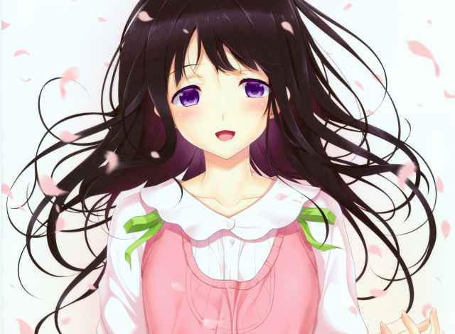 Обои картинки фото аниме, hyouka, chitanda, eru