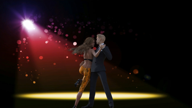 Обои картинки фото 3д графика, люди , people, взгляд, девушка, парень, фон