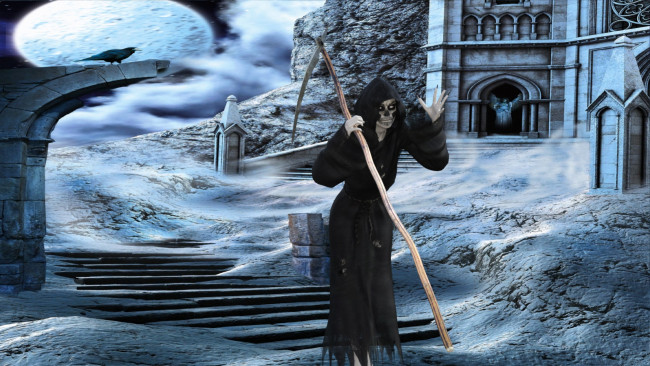 Обои картинки фото 3д графика, ужас , horror, смерть