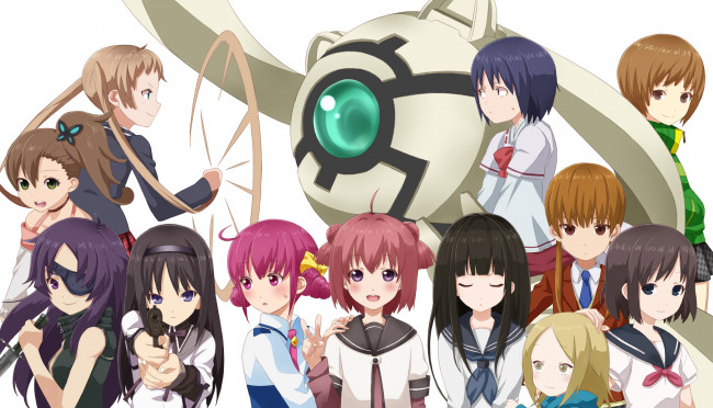 Обои картинки фото аниме, оружие,  техника,  технологии, разные, cross-over