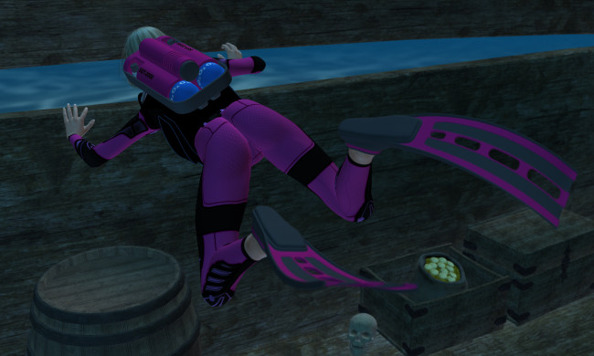 Обои картинки фото fatal diving, 3д графика, фантазия , fantasy, девушка, fatal, diving, фон, взгляд