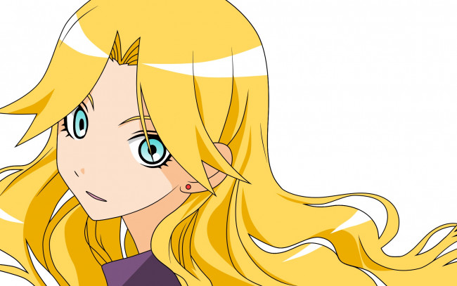 Обои картинки фото аниме, sayonara zetsubo sensei, девушка, взгляд, фон